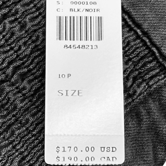 Brand New PILCRO STRAPLESS POLISHED WIDE-LEG DENIM JUMPSUIT - Picture 9 of 13